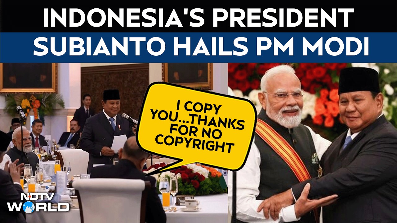 PM Modi Indonesia Visit | 'I Copy Your Style': Indonesian President Prabowo Subianto Praises PM Modi
