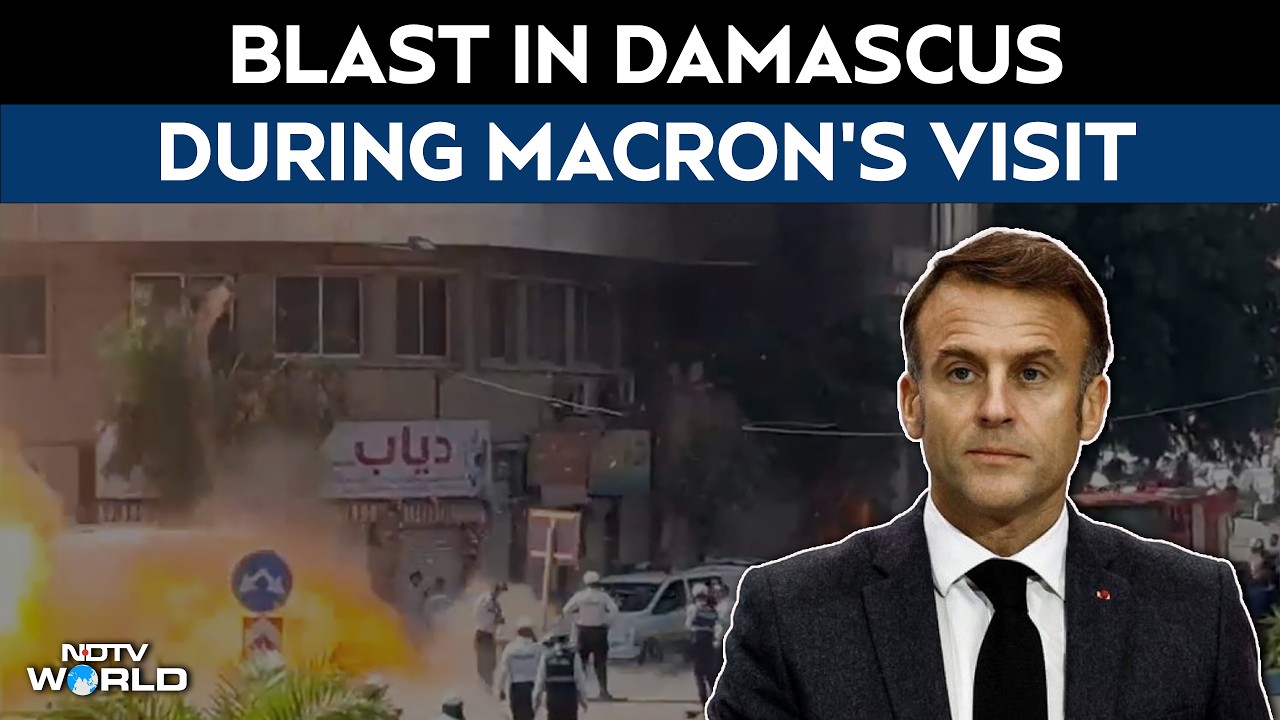 Syria Blasts | Explosions Near French President Macron's Hotel In Damascus Leave 18 Injured