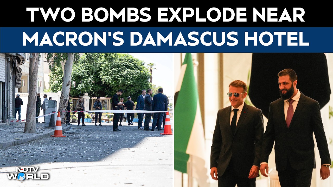 Damascus Blasts During Macron Visit: Two Bombs Explode Near French President's Hotel In Syria
