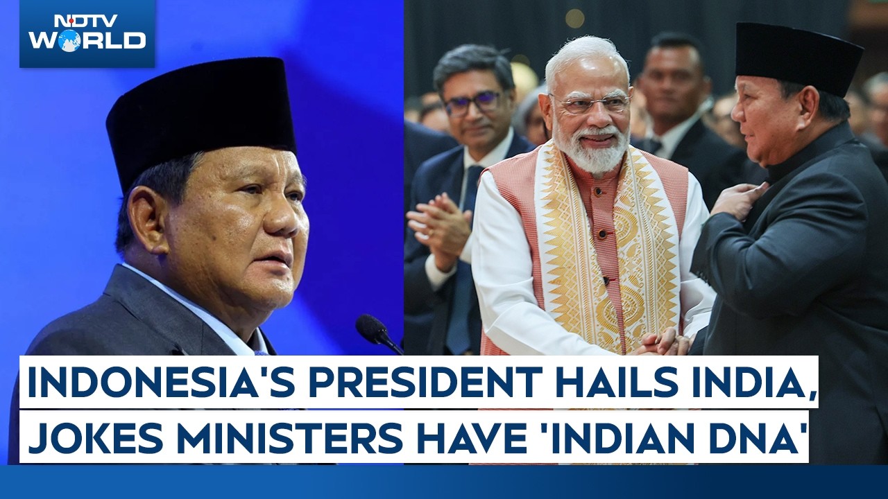 Indonesia's President Hails India, Jokes Ministers Have 'Indian DNA'