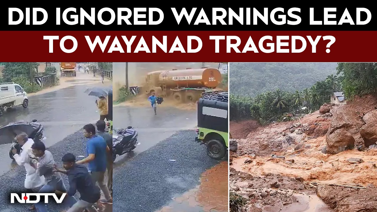 Massive Mudslide Near Tunnel Site Leaves Trail Of Destruction In Wayanad