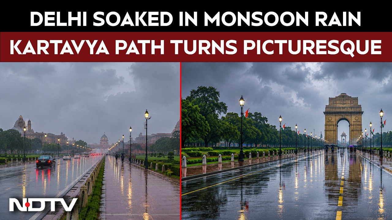 Delhi Rains | Resident Get Relief From The Heat As Rains Lash Several Parts Of The National Capital