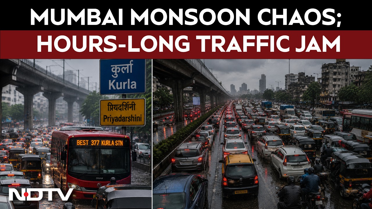 Mumbai Rains | Heavy Rains Trigger Massive Traffic Jams At Kurla's Priyadarshini Area