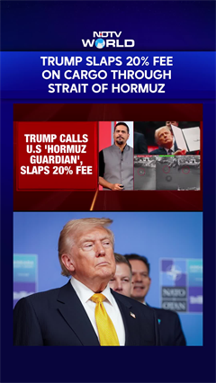 Trump imposes 20% charge on cargo passing through Hormuz