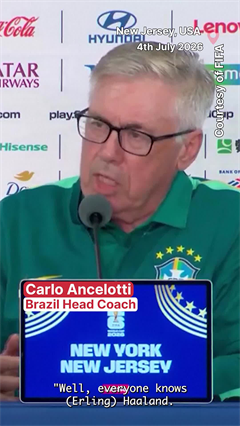 Ancelotti Puts Brazil on Full Alert for Norway's Haaland | FIFA World Cup 2026