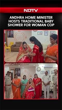 Viral Video | Andhra Home Minister Hosts Traditional Baby Shower For Cop