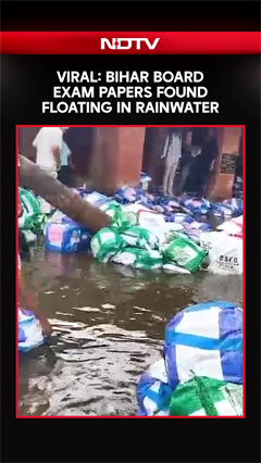 Bihar Board Exam Papers Found Floating in Rainwater, Video Sparks Massive Row