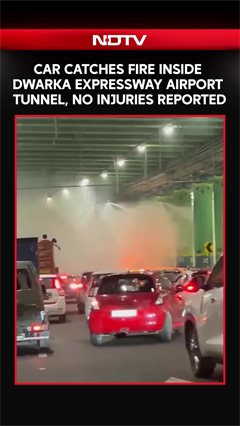Car Caught Fire Inside The Dwarka Expressway Airport Tunnel, No Injuries Reported