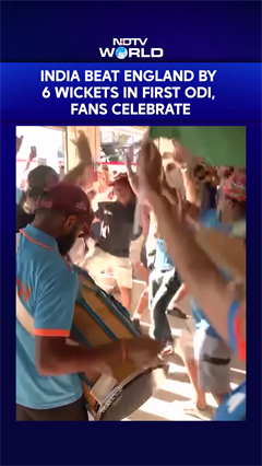 Fans Celebrate As India Beat England By 6 Wickets In First ODI