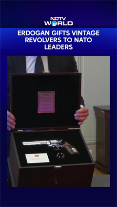 Turkey News | Erdogan Gifts Vintage Revolvers To NATO Leaders At Summit