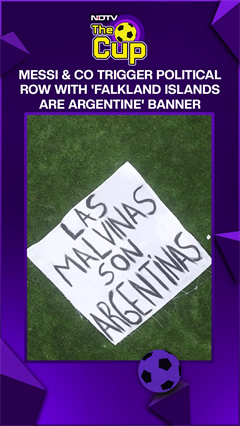 Video: FIFA World Cup | Argentina Team Likely To Be Sanctioned For Display Of 'Political Banner'