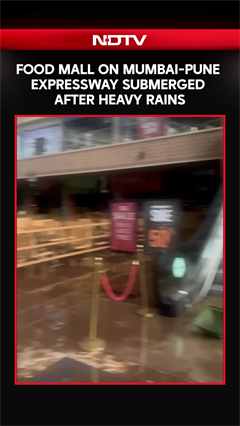 Food Mall On Mumbai-Pune Expressway Submerged After Heavy Rains