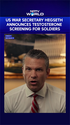 US War Secretary Pete Hegseth Announces Testosterone Screening For Soldiers Over 30