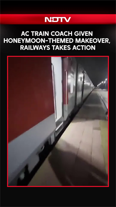 AC Train Coach Given Honeymoon-Themed Makeover, Railways Takes Action