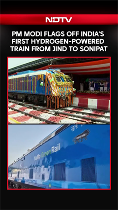 PM Modi Flags Off India's First Hydrogen-Powered Train From Jind To Sonipat