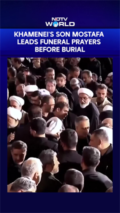 Mostafa Khamenei Leads Funeral Prayers For Slain Father Before Burial