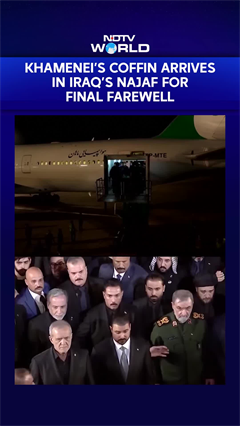 Khamenei Funeral | Khamenei's Coffin Arrives In Iraq's Najaf For Final Farewell