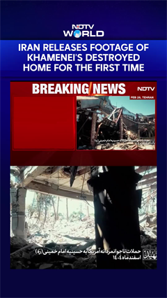 Iran Releases Footage Of Khamenei's Destroyed Home For The First Time