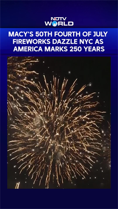 Macy&rsquo;s 50th Fourth Of July Fireworks Dazzle NYC As America Marks 250 Years