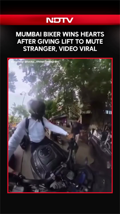 Mumbai Biker Wins Hearts After Giving Lift To Mute Stranger, Video Viral