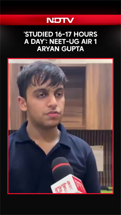 'Studied 16-17 Hours A Day': Neet-UG AIR 1 Aryan Gupta