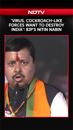 "Virus, Cockroach-Like Forces Want To Destroy India": BJP's Nitin Nabin In Telangana