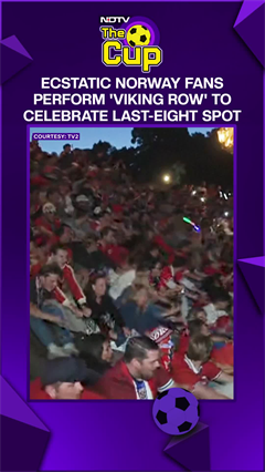 Ecstatic Norway Fans Perform 'Viking Row' To Celebrate Last-Eight Spot