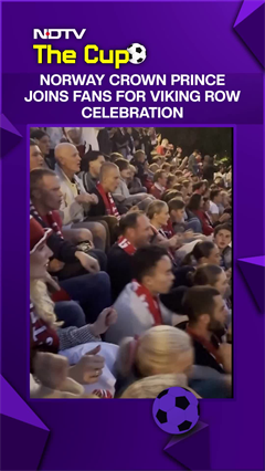 Crown Prince Haakon Celebrates With Fans As Norway Stuns Brazil At FIFA World Cup
