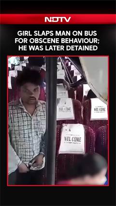 Girl Slaps Man On Bus For Obscene Behaviour; He Was Later Detained