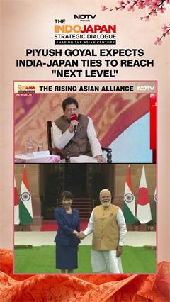 Piyush Goyal Expects India-Japan Ties To Reach "Next Level"