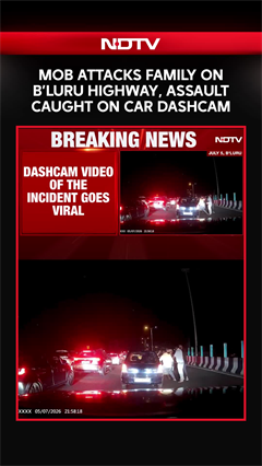Mob Attacks Family On Bengaluru Highway, Assault Caught on Car Dashcam