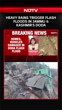 Heavy Rain Triggers Flash Floods, Landslides In Jammu And Kashmir's Doda