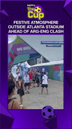 Argentina Vs England Semifinal | Festive Atmosphere Outside Atlanta Stadium Ahead Of Arg-Eng Clash