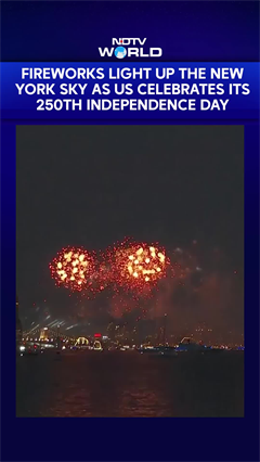 Fireworks Light Up New York Sky As US Celebrates 250th Independence Day