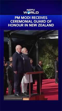 PM Modi Receives Guard Of Honour In Auckland, New Zealand