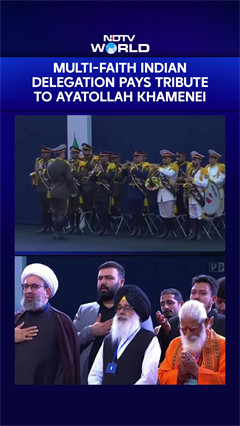 Multi-Faith Indian Delegation Pays Tribute To Iran's Former Supreme Leader Khamenei