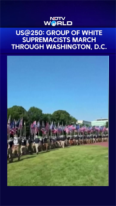 Group Of White Supremacists March Through Washington, D.C. During Celebrations
