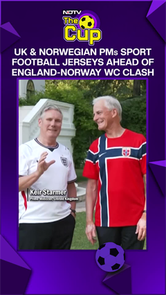 UK & Norway PM Sport Football Jerseys Ahead Of England, Norway Quarterfinal Clash