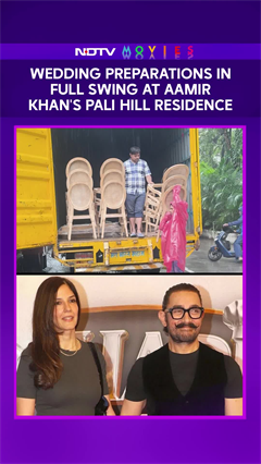 Video: Aamir Khan's Wedding Preparations In Full Swing At The Actor's Pali Hill Residence
