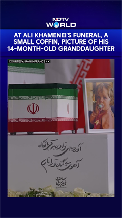 At Ali Khamenei's Funeral, A Small Coffin, Picture Of His 14-Month-Old Granddaughter