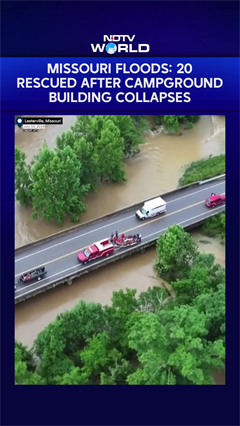 Missouri Floods: 20 Rescued After Campground Building Collapses