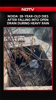 Noida Rain Tragedy: 28-Year-Old Dies After Falling Into Open Drain