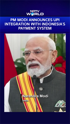 PM Modi Announces UPI Integration With Indonesia's Payment System