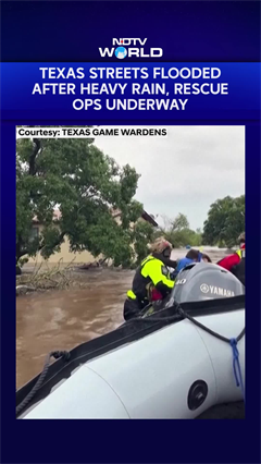 Texas Flooding Surges From Huge Rainstorms As Rescuers Pull People From Rising Waters