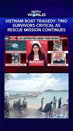 Video: Vietnam Boat Accident News | Two Survivors Critical As Vietnam Launches Rescue Mission