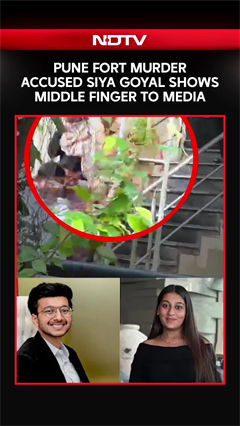 On Camera, Pune Fort Murder Accused Siya Goyal Shows Middle Finger To Media