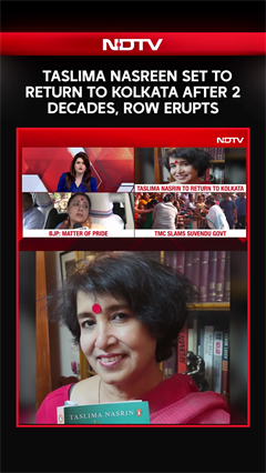 Video: Taslima Nasreen Plans Kolkata Return After Two Decades, Sparks Row