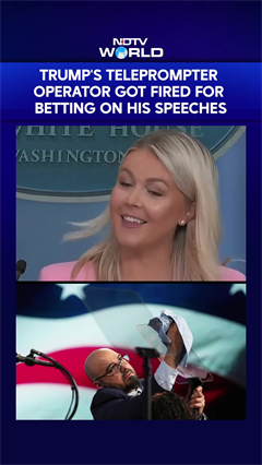 Trump's Teleprompter Operator Got Fired for Betting on His Speeches, Karoline Leavitt Reveals