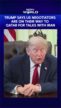 Trump Says US Negotiators Are On Their Way To Qatar For Talks With Iran