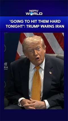 "Going To Hit Them Hard Tonight": Trump Warns Iran After Declaring Deal "Over"